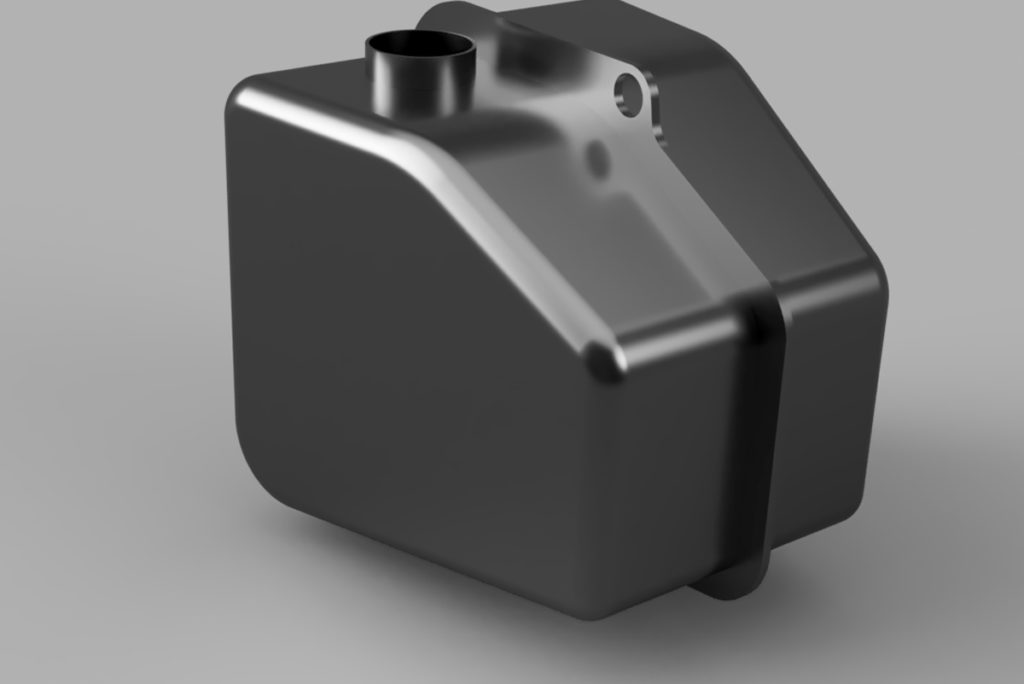 Harley-Davidson FXR oil tank designed by fusion360