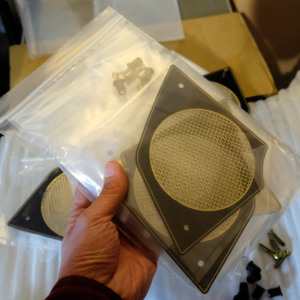FXRT, FXRD fairing aluminum speaker covers
