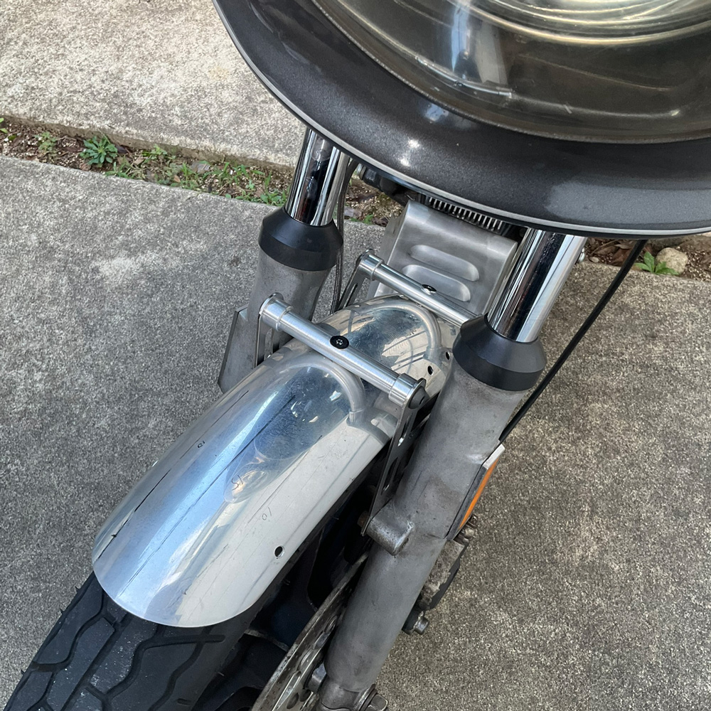 1986 fxrd narrow glide fork brace