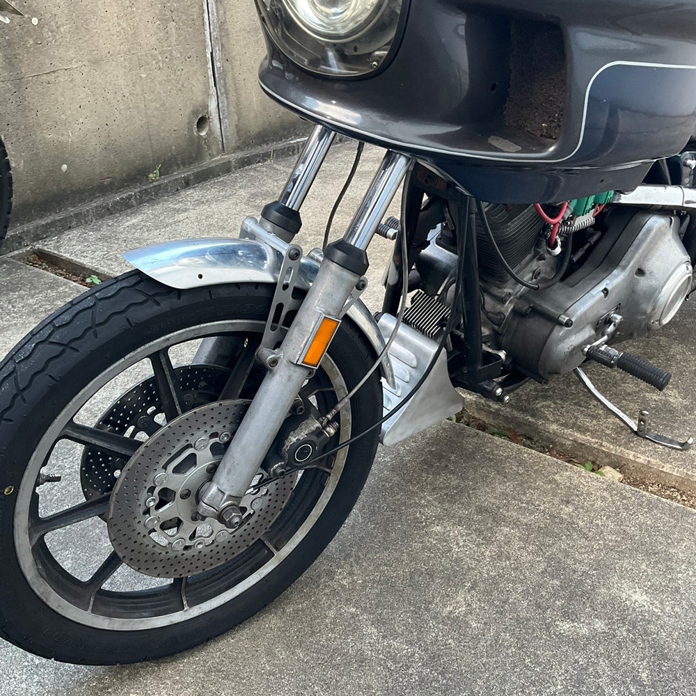 1986 fxrd narrow glide fork brace
