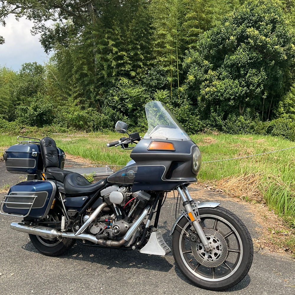 harley davidson 1986 fxrd with fork brace